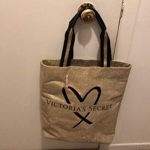 Gold Victoria’s Secret tote